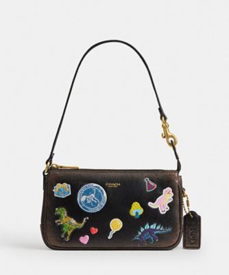 プラザ バッグ 18・ラブド レザー・ステッカー プリント | COACH